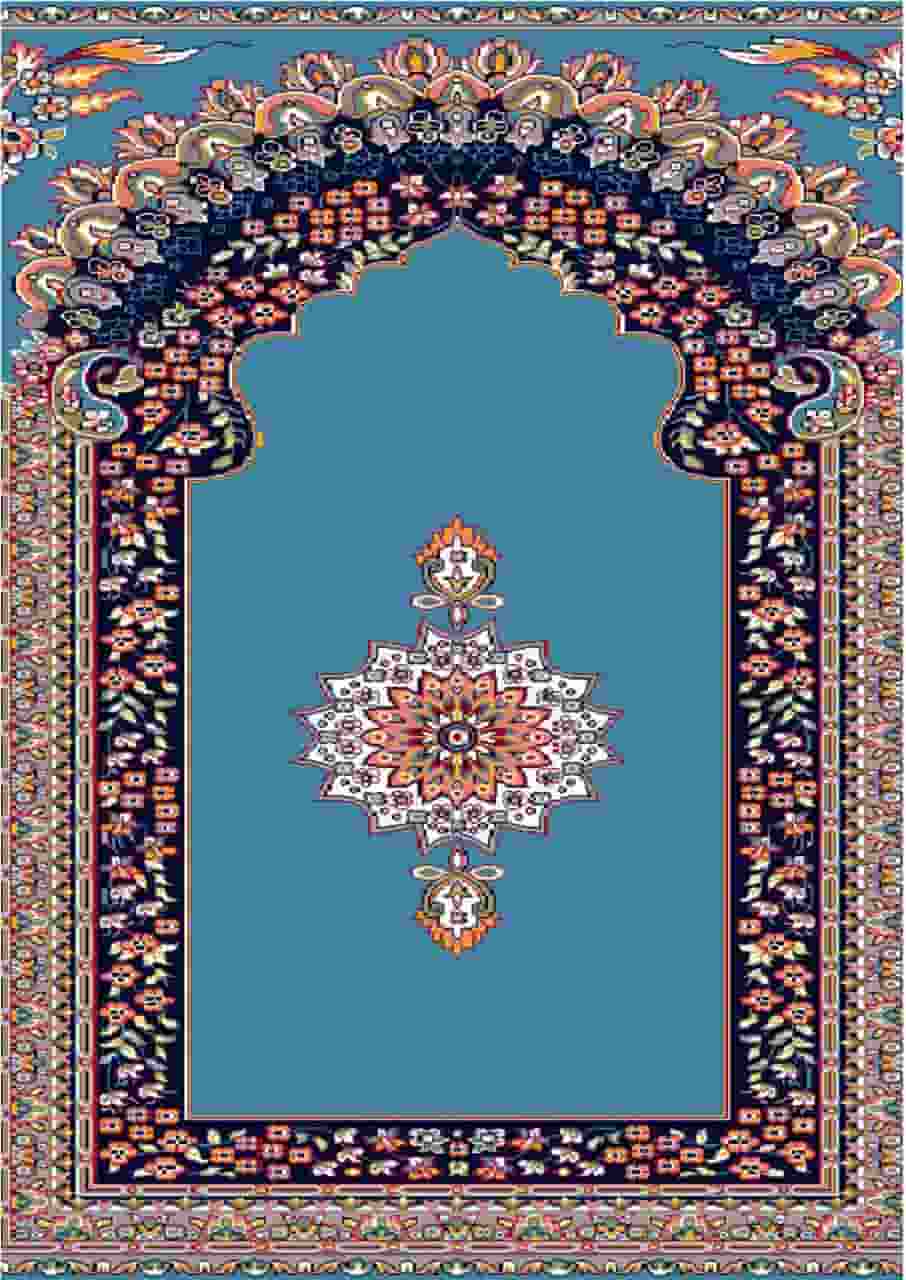 تصویر 3 از سجاده قالیچه ای طرح دست‌ بافت با نقوش سنتی