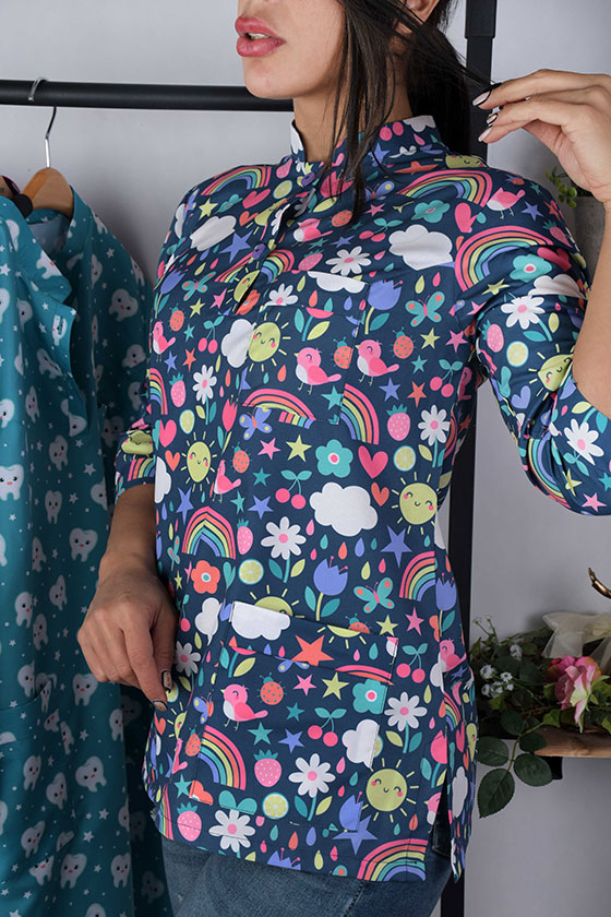 تصویر 4 از لباس پرستاری بچه گانه فرم کاربردی و سبک برای مراکز درمانی کودکان