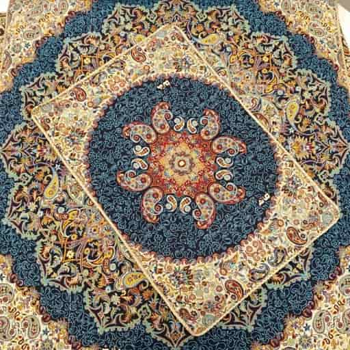 تصویر 1 از جانماز ترمه مشهد لوکس با رنگ‌ بندی متنوع