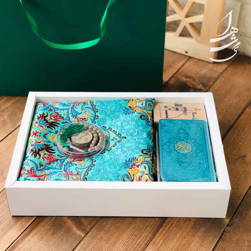 تصویر 3 از جانماز ترمه مشهد لوکس با رنگ‌ بندی متنوع