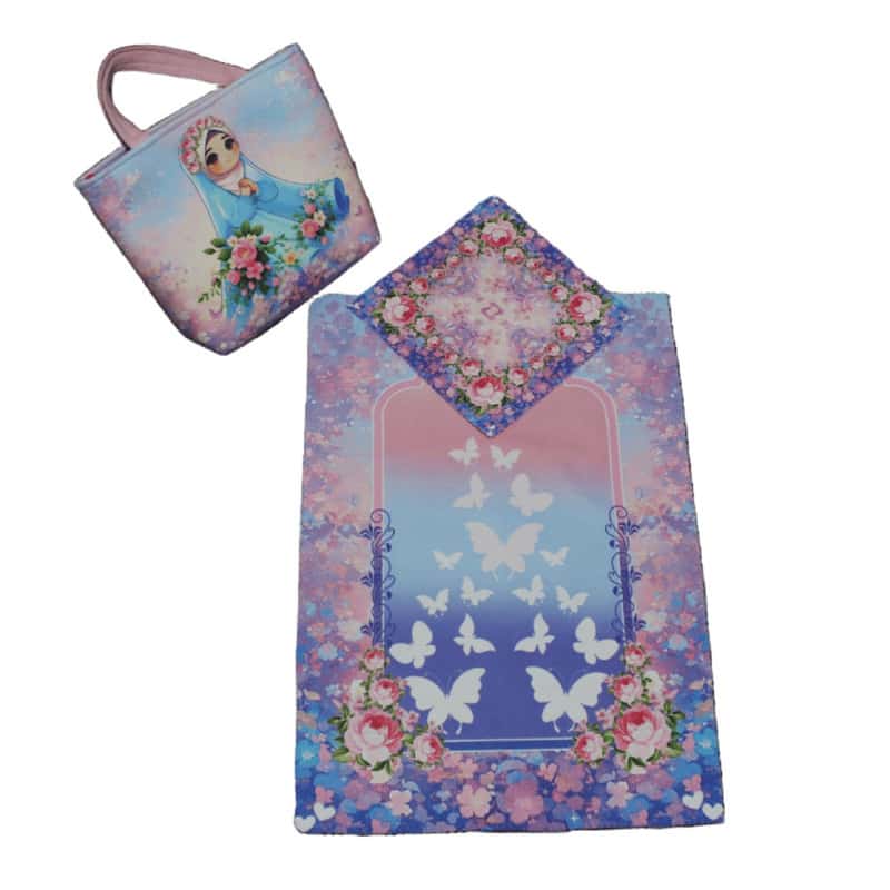 تصویر 4 از سجاده کوچک دخترانه با الگو ها و طرح های رنگارنگ