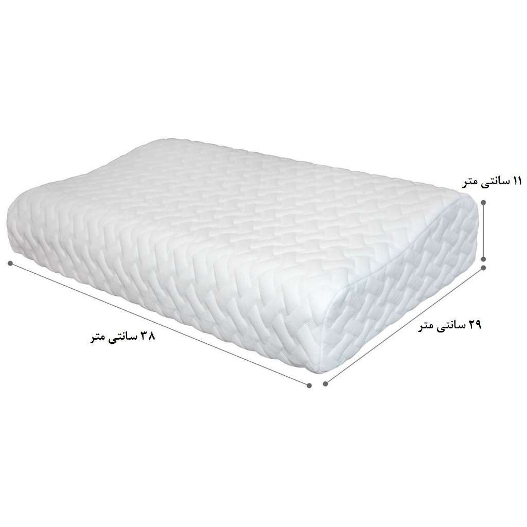 تصویر 4 از بالش طبی مموری فوم مدیکو با طراحی ارگونومیک استاندارد