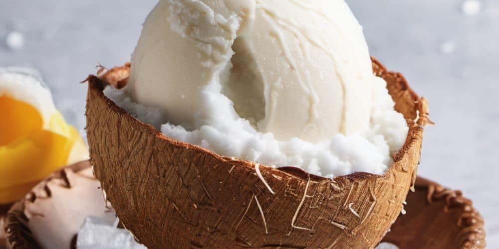 تصویر 3 از بستنی نارگیلی روز با بافت نرم و تکه های نارگیل