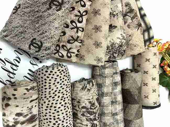 تصویر 5 از فروش عمده شال برشکا موکا پاییزه + مناسب فصل پاییز