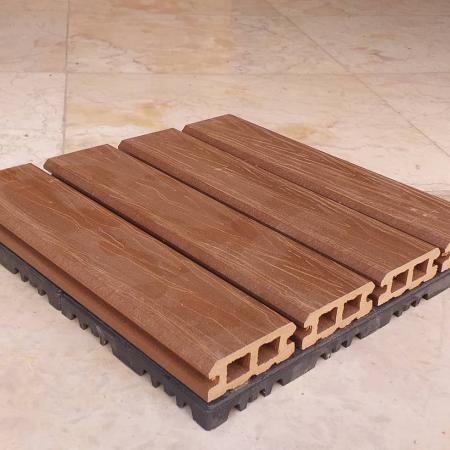 تصویر 3 از موزاییک پلیمری طرح پارکت با جلوه گرم و طبیعی