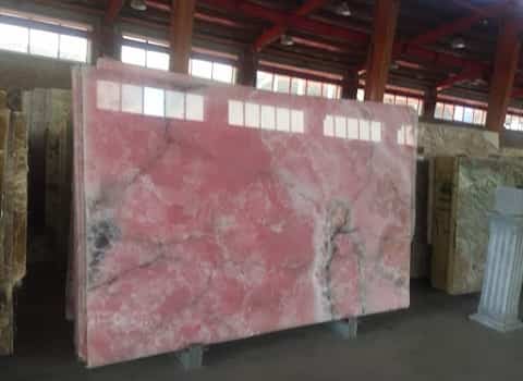 تصویر 1 از سنگ مرمریت صورتی بجستان قابل نصب روی دیوار داخلی با رنگ طبیعی