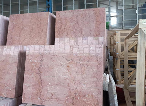 تصویر 4 از سنگ مرمریت صورتی بجستان قابل نصب روی دیوار داخلی با رنگ طبیعی