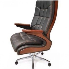 تصویر 2 از صندلی اداری چوبی و چرمی با دوام و راحتی