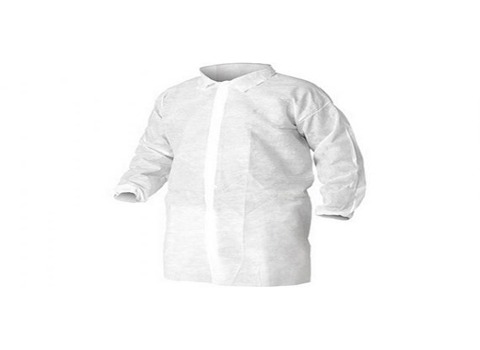 گان جراح سفید محافظ استاندارد با الیاف تنفس‌ پذیر