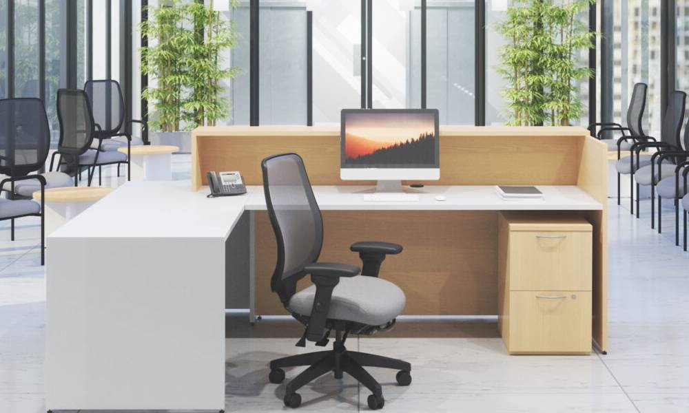 تصویر 2 از صندلی اداری ارگونومیک با پشتی بلند و حمایت کامل کمر