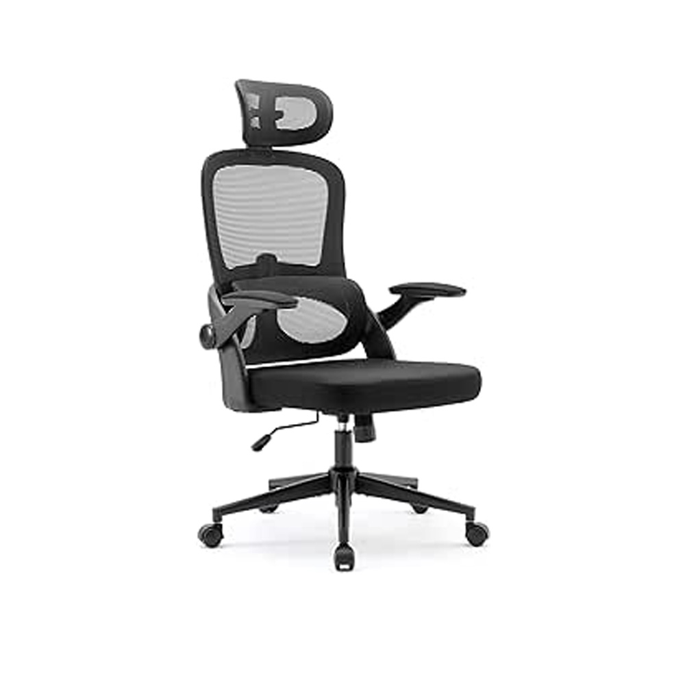 تصویر 3 از صندلی اداری ارگونومیک با پشتی بلند و حمایت کامل کمر