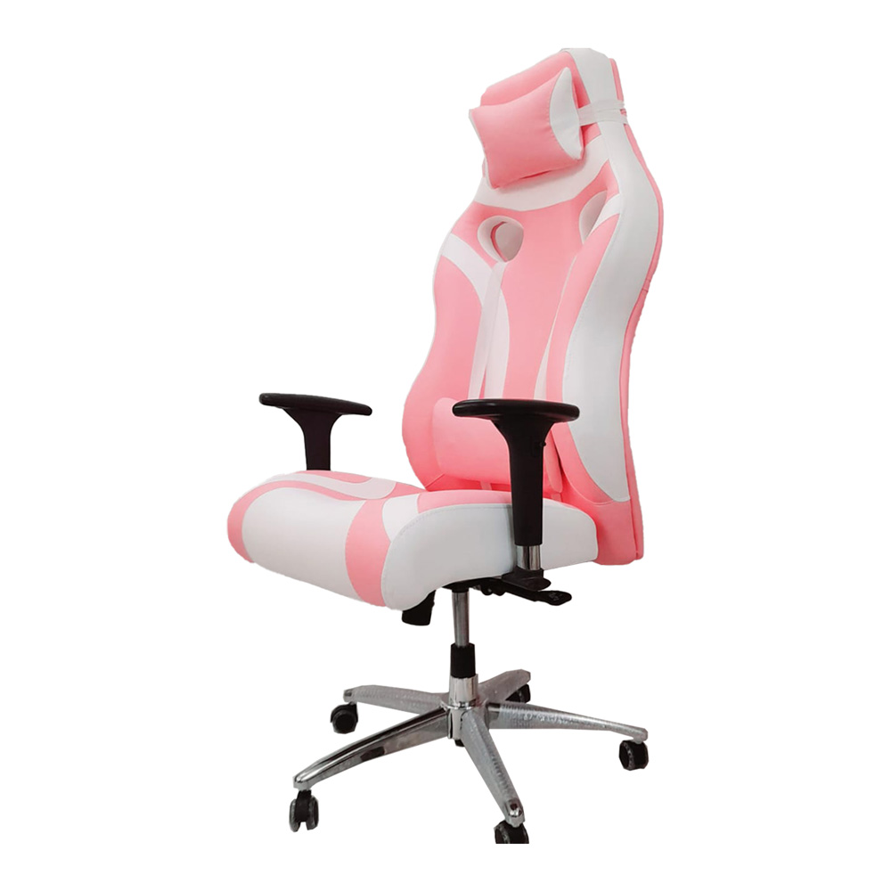 تصویر 4 از صندلی اداری صورتی با روکش ضد لک و تمیز کاری آسان