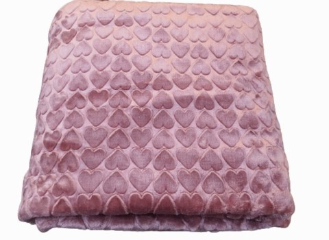 تصویر 2 از پتو روشا قلبی با طرح قلبی ساده و ظریف