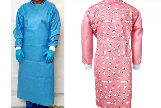 تصویر 3 از گان جراح مچ دار با طراحی ارگونومیک و دقت بالا با پارچه