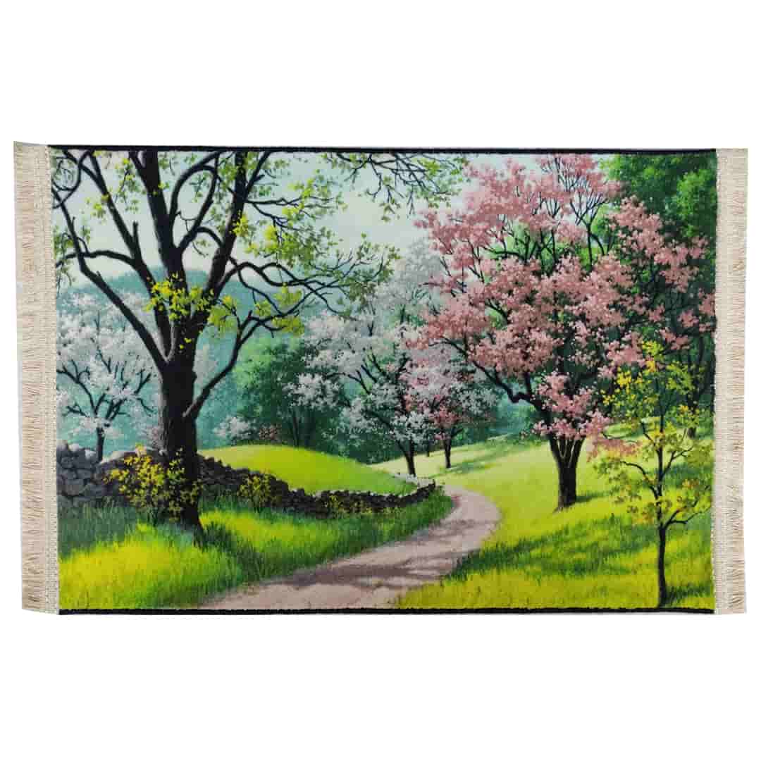 تصویر 2 از تابلو فرش گل و طبیعت مناسب فضای پذیرایی منزل