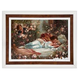 تصویر 3 از تابلو فرش کلاسیک دیواری با بافت بسیار ظریف