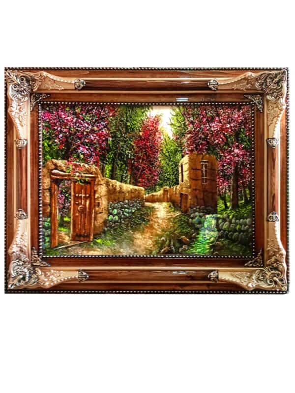 تصویر 4 از تابلو فرش هنری قاب شده با جلوه خاص و مناسب چیدمان