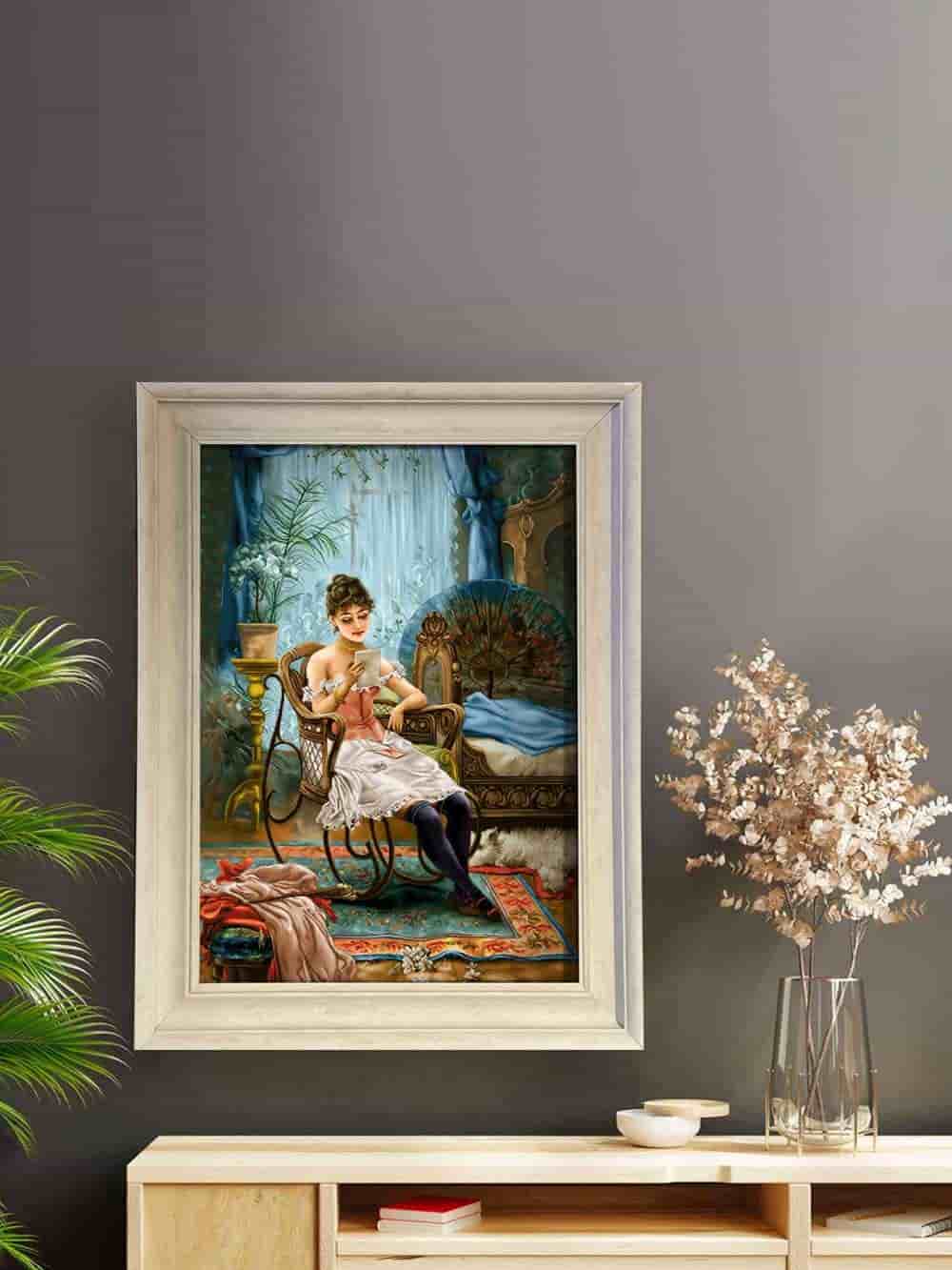 تصویر 3 از تابلو فرش هنری قاب شده با جلوه خاص و مناسب چیدمان