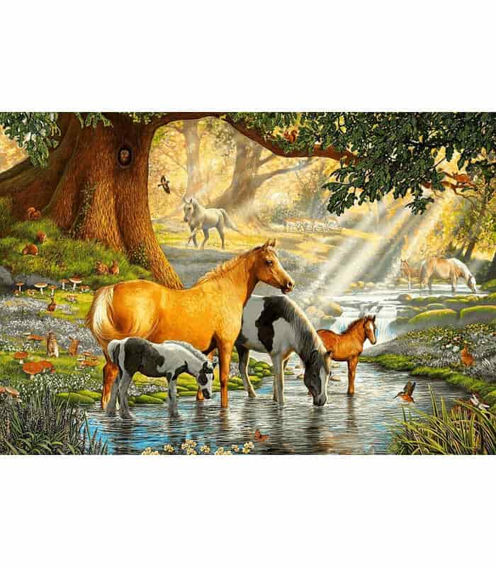 تصویر 2 از تابلو فرش نقش حیوانات با رنگ طبیعی و محصر به فرد