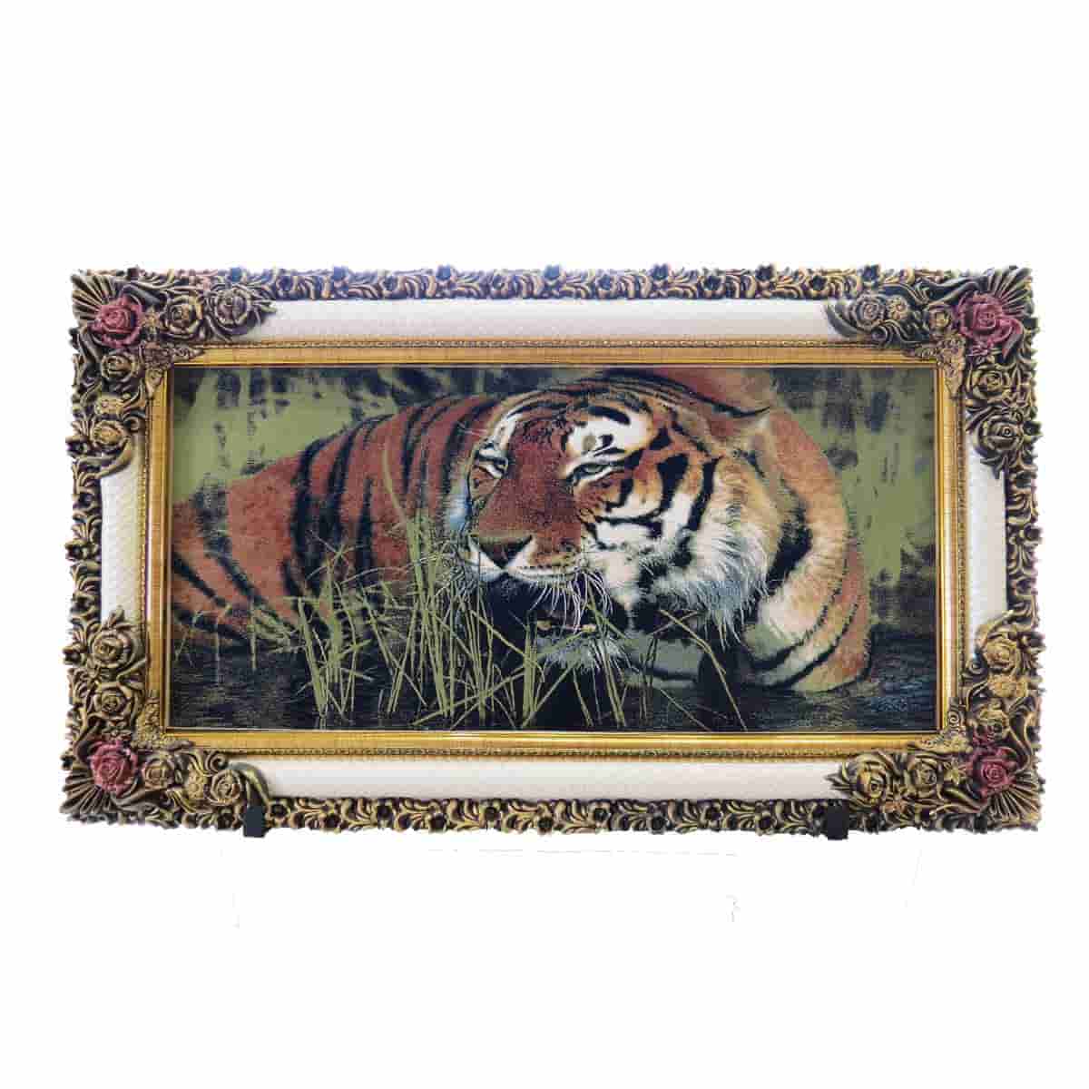 تصویر 1 از تابلو فرش نقش حیوانات با رنگ طبیعی و محصر به فرد