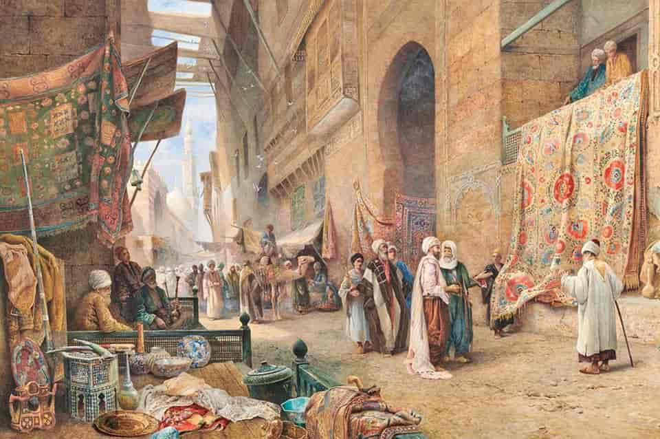 تصویر 1 از تابلو فرش سنتی باستان الهام گرفته از فرهنگ ایرانی