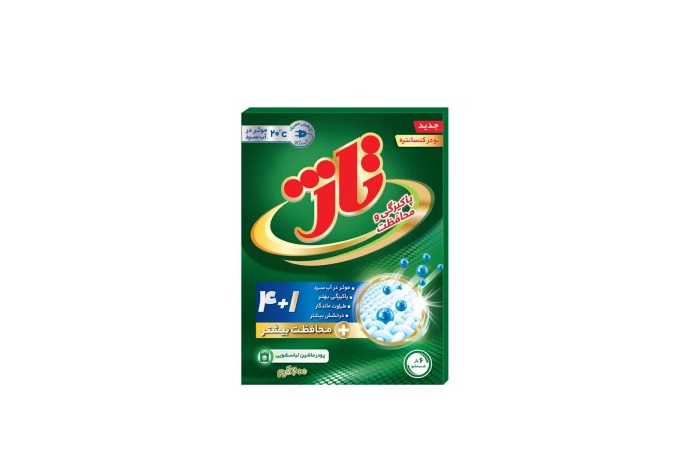 پودر لباسشویی تاژ 4 کیلویی بدون ایجاد سفیدک روی لباس