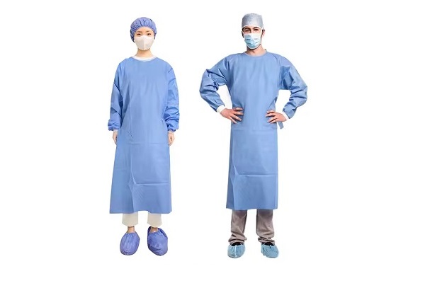 تصویر 1 از گان عمل ساخته شده از پارچه مقاوم با دوخت دقیق برای محیط‌ های جراحی