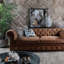 تصویر 1 از مبلمان  راحتی قهوه ای در فضای آرام خانه