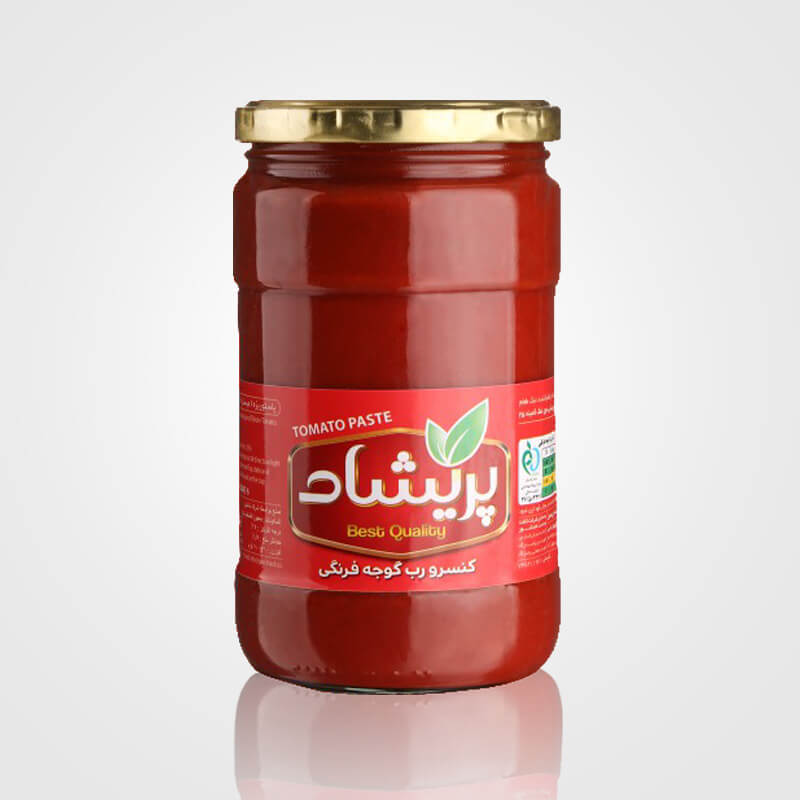 رب گوجه فرنگی پریشاد 800 گرمی شیشه ای