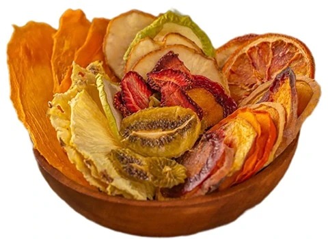 میوه خشک مخلوط ترش با برش ورقه‌ ای