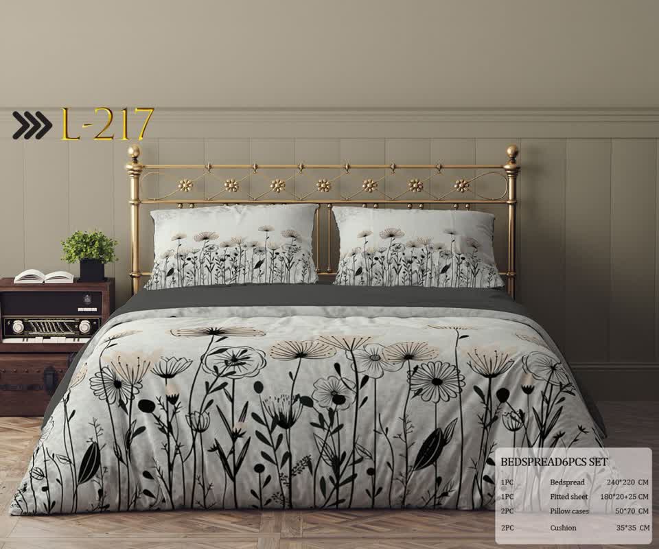 تصویر 3 از روتختی کلاسیک دونفره با طراحی ماندگار و کیفیت بدون پرز