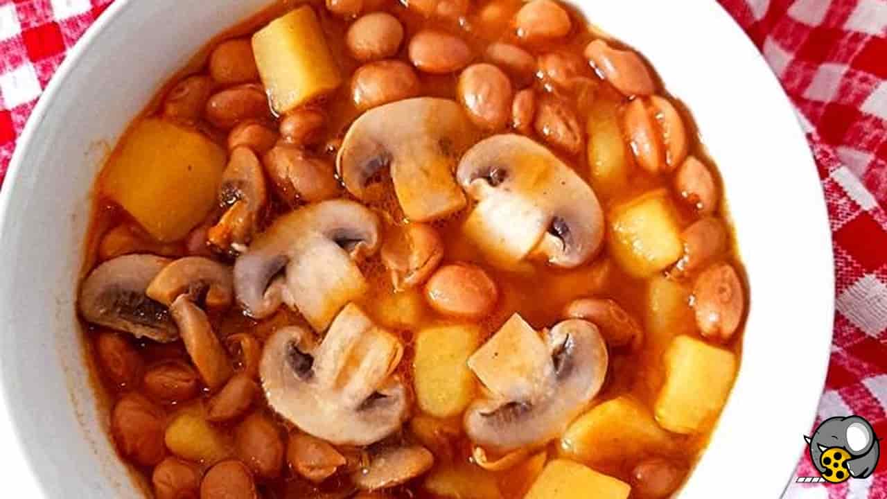 تصویر 3 از کنسرو لوبیا چیتی با قارچ تازه و مرغوب