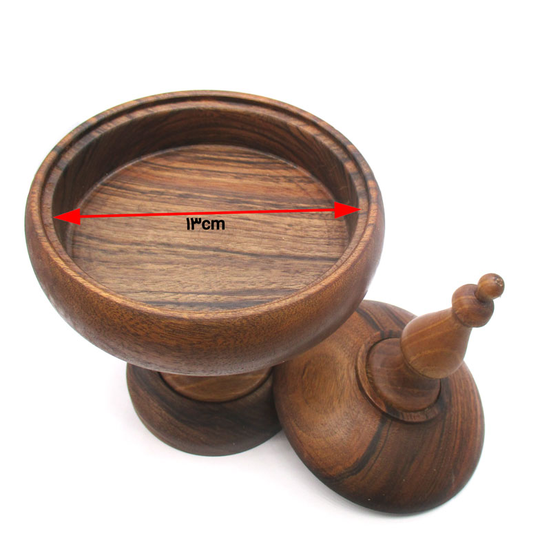 تصویر 3 از آجیل خوری چوبی گرد طراحی شیک و ارگانیک