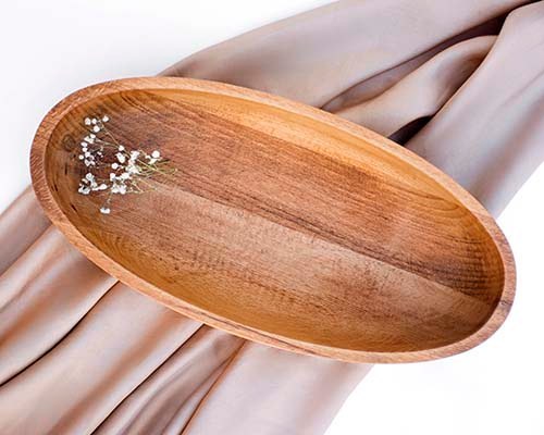 تصویر 2 از آجیل خوری چوبی بزرگ مناسب سرو دسته‌ جمعی