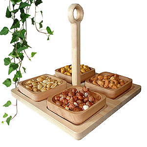 آجیل خوری چوبی بامبو طراحی ارگانیک و پایدار