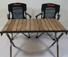 تصویر 4 از ست صندلی مسافرتی چوبی ساخته شده از چوب مرغوب