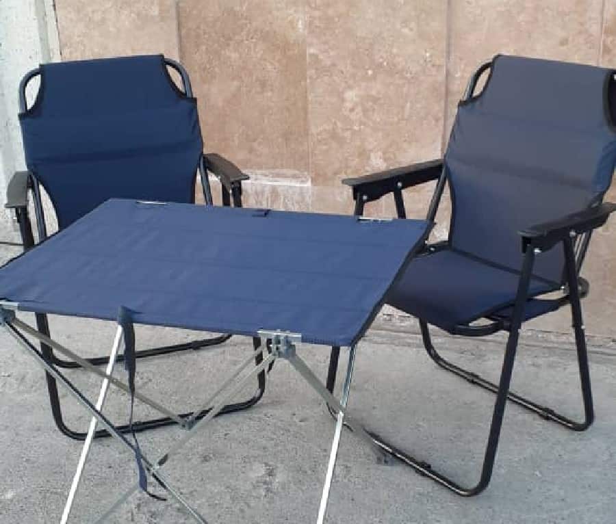 تصویر 1 از صندلی مسافرتی لوله‌ای ساخته شده با قاب فلزی سبک و طراحی مقاوم