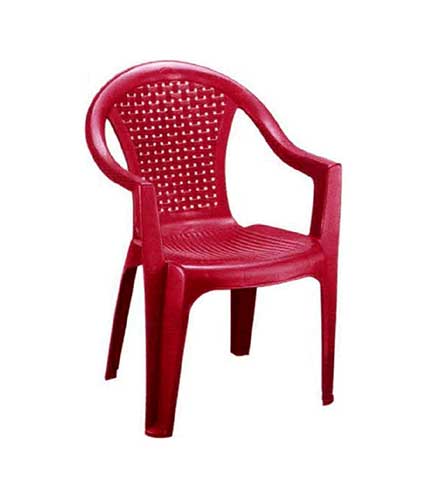 صندلی پلاستیکی قدیمی با طراحی ساده و مدرن