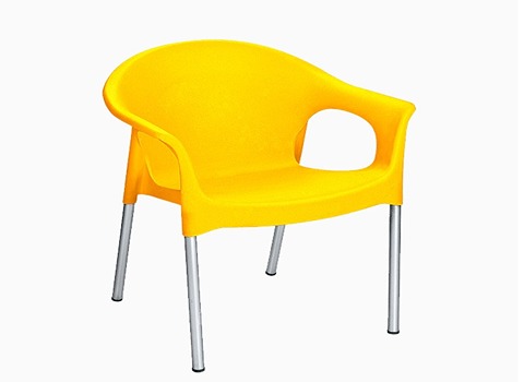 صندلی پلاستیکی فلزی با بدنه مقاوم و مستحکم