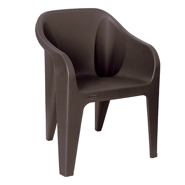 تصویر 1 از صندلی پلاستیکی مشکی با طراحی ارگونومیک