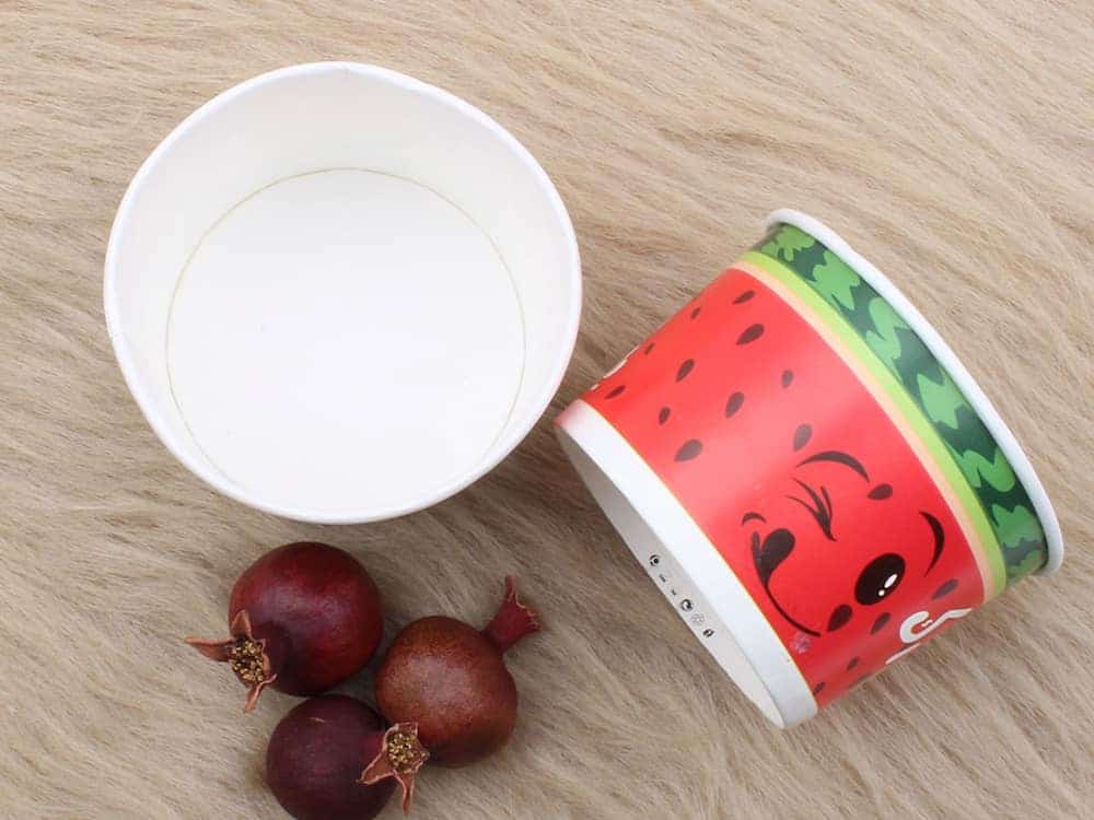 تصویر 2 از لیوان یکبار مصرف هندوانه ای با طراحی شاد و جذاب