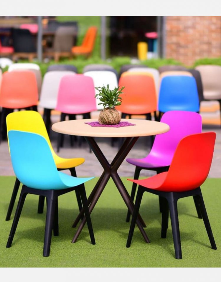 صندلی پلاستیکی فست فود مقاوم در برابر رطوبت و ضربه