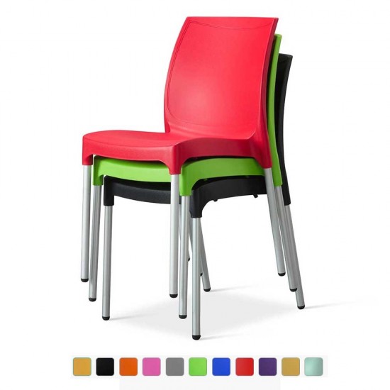 تصویر 2 از صندلی پلاستیکی فست فود مقاوم در برابر رطوبت و ضربه