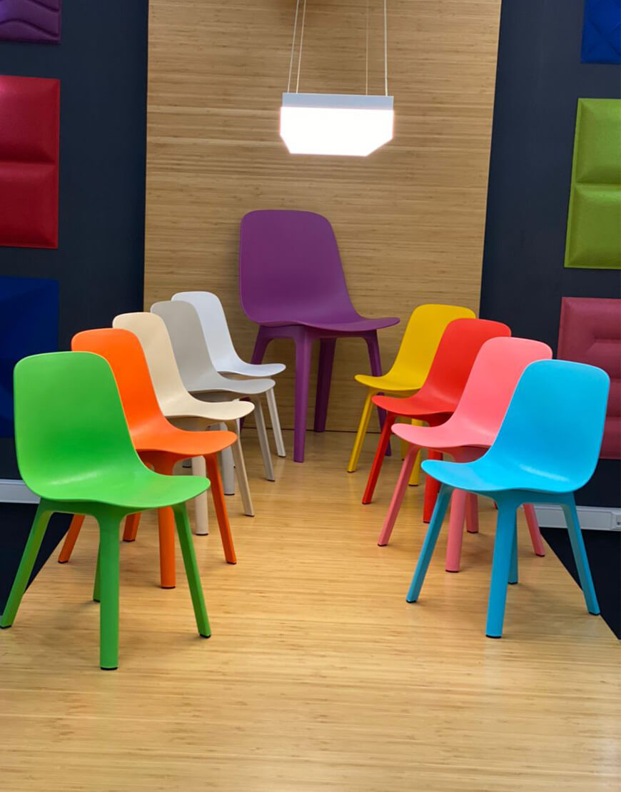 تصویر 3 از صندلی پلاستیکی فست فود مقاوم در برابر رطوبت و ضربه