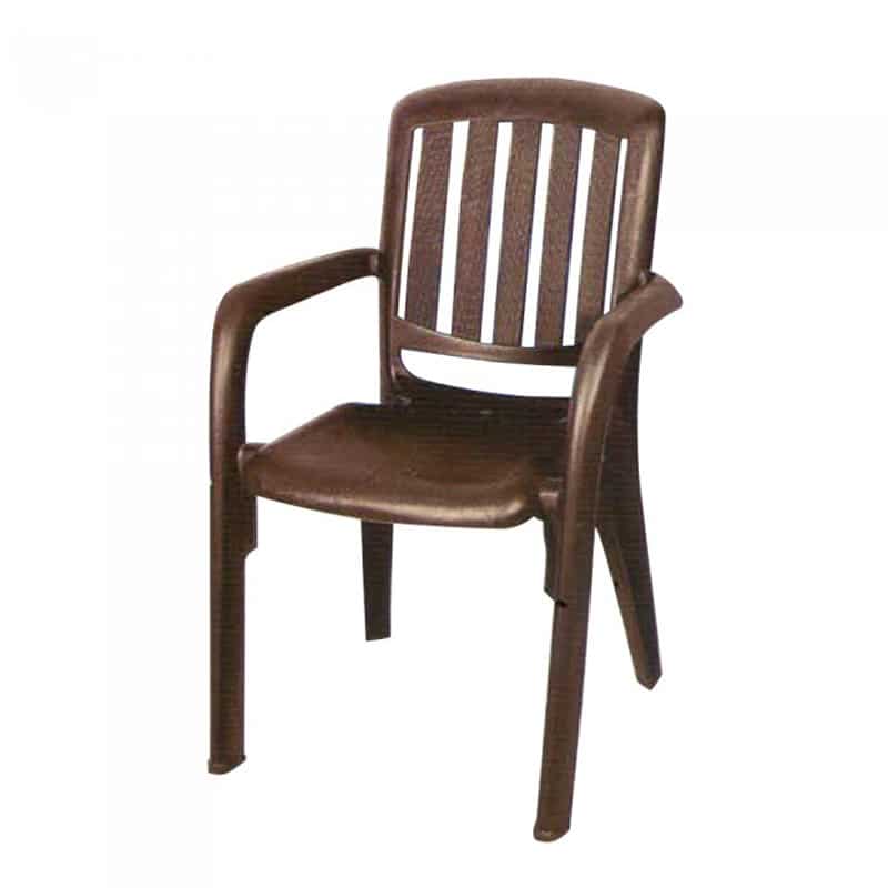 صندلی پلاستیکی ناصر دسته دار مناسب محیط‌ های پر تردد