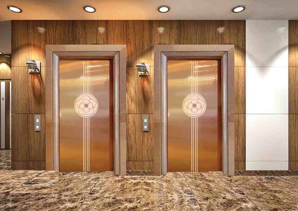 درب آسانسور زرین دارای سنسور حفاظتی