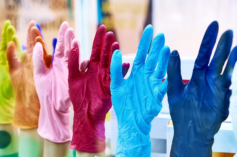 دستکش لاتکس آشپزی با حساسیت لمسی بالا