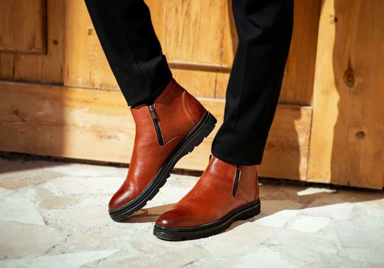 تصویر 4 از کفش مردانه نیم ساق با طراحی نوین و زیره مقاوم