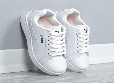 تصویر 1 از کفش مردانه ونس سفید با جزئیات دقیق و فرم شکیل