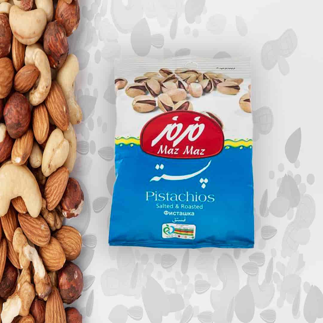 پسته شور مزمز تازه و خوش‌ مزه برای مصرف خانگی